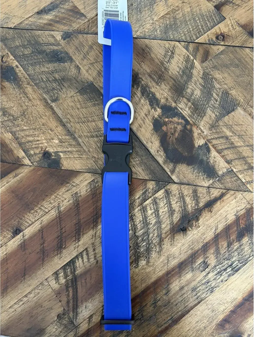 LupinePet Splash True Blue BioThane Dog Adjustable Collar (25 in - 31 in)
